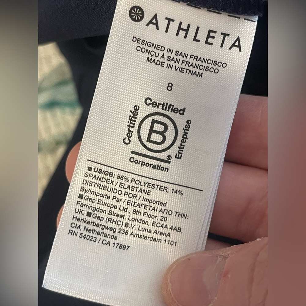 Athleta Womens Endless High Rise Cargo Pant Navy LNC Gorpcore Athleisure Sporty - Picture 15 of 15